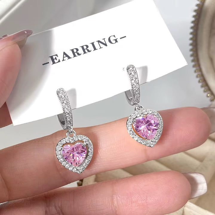 ADORE Pink Hearts Earrings