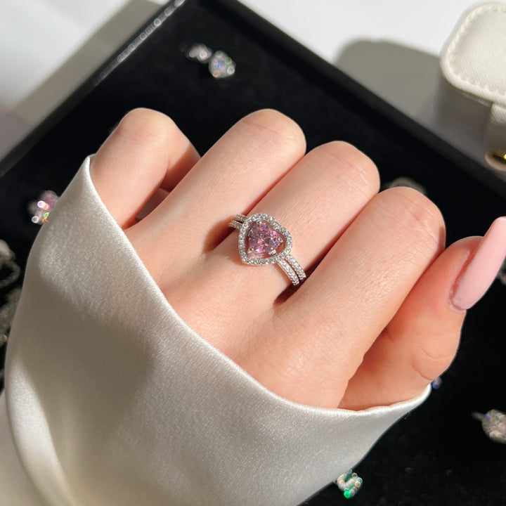 (PINK) MATCHING HEARTS Ring