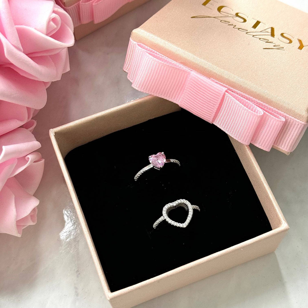 (PINK) MATCHING HEARTS Ring