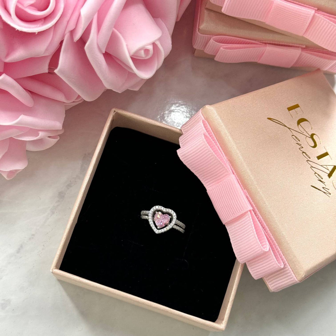 (PINK) MATCHING HEARTS Ring