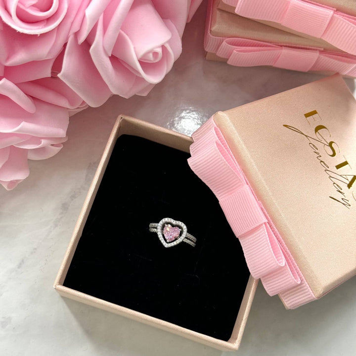 (PINK) MATCHING HEARTS Ring
