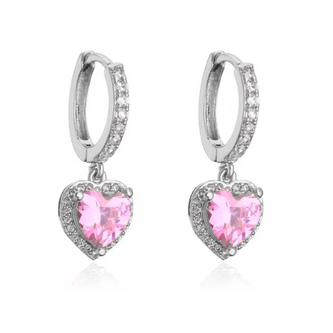 ADORE Pink Hearts Earrings