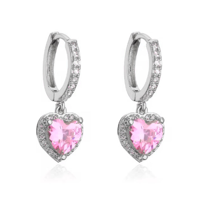 ADORE Pink Hearts Earrings