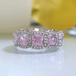 PINK LUXURY Ring Band S925 Sterling Silver