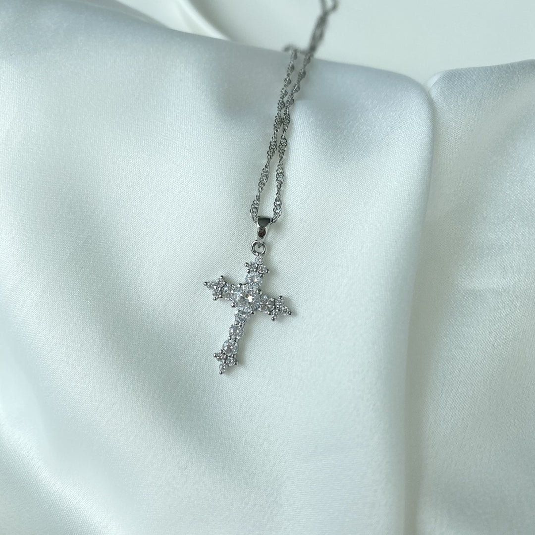 THE PROMISE Cross Necklace S925 Sterling Silver