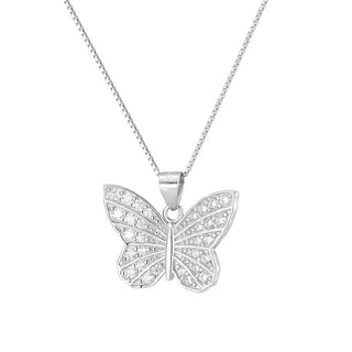 DELICATE BUTTERFLY Necklace Sterling Silver