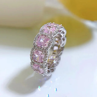 PINK LUXURY Ring Band S925 Sterling Silver