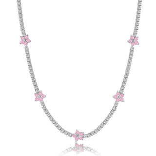 DAINTY FLOWERS Necklace S925 Sterling Silver