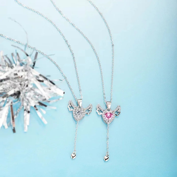 ANGEL HEART Necklace (Pink or White)