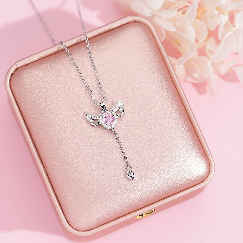 (PINK) ANGEL HEART Necklace