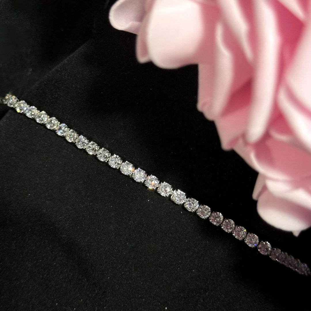 PRETTIEST DIAMOND TENNIS Bracelet S925 Sterling Silver