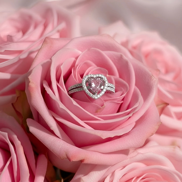(PINK) MATCHING HEARTS Ring