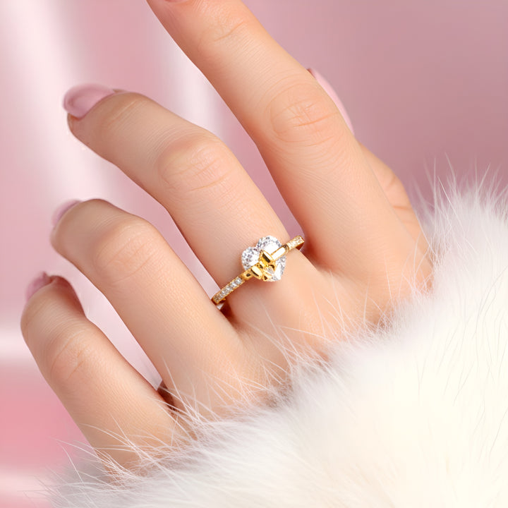 GIFTED Promise Ring (Heart & Bow)