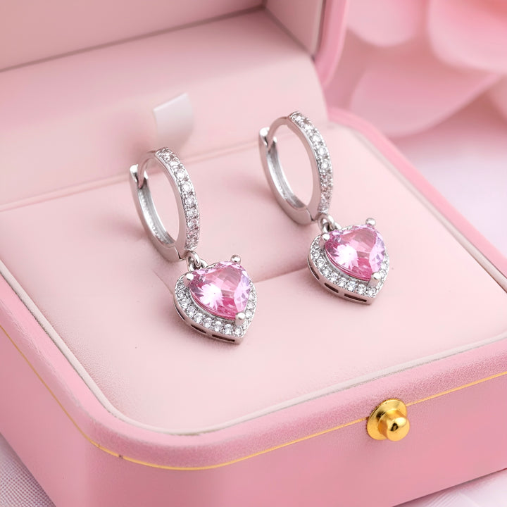 ADORE Pink Hearts Earrings