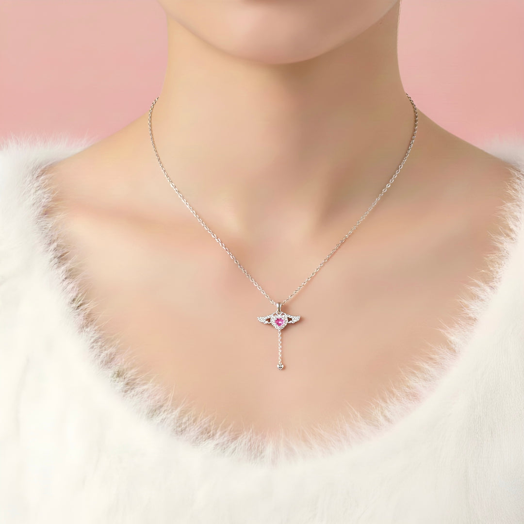 (PINK) ANGEL HEART Necklace