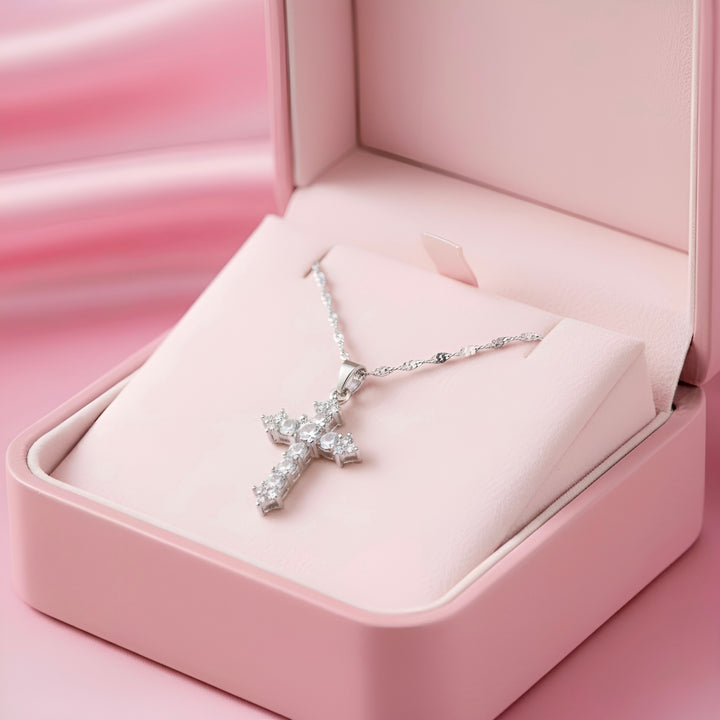 (SILVER) THE PROMISE Cross Necklace