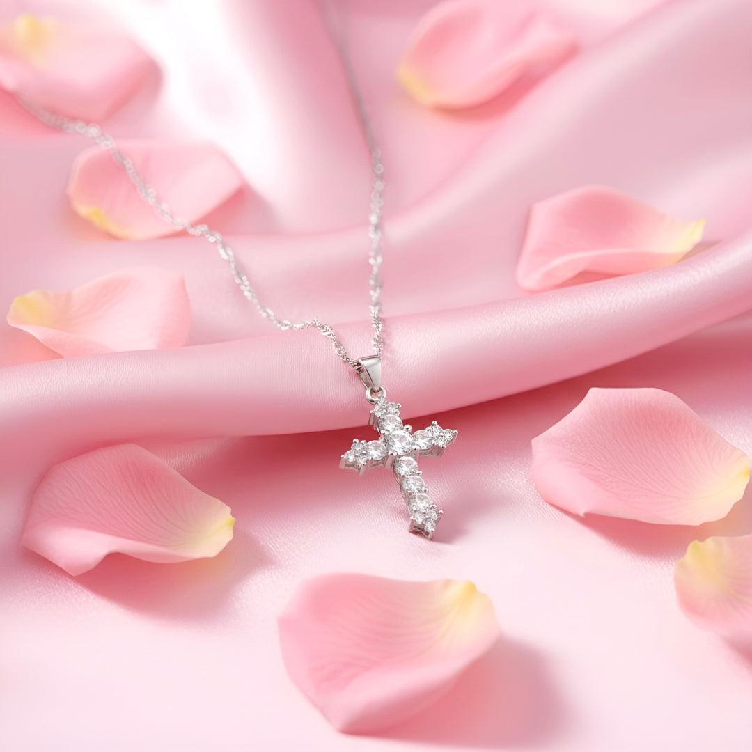 (SILVER) THE PROMISE Cross Necklace