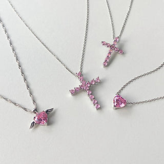 PINK CUPID Necklace S925 Sterling Silver