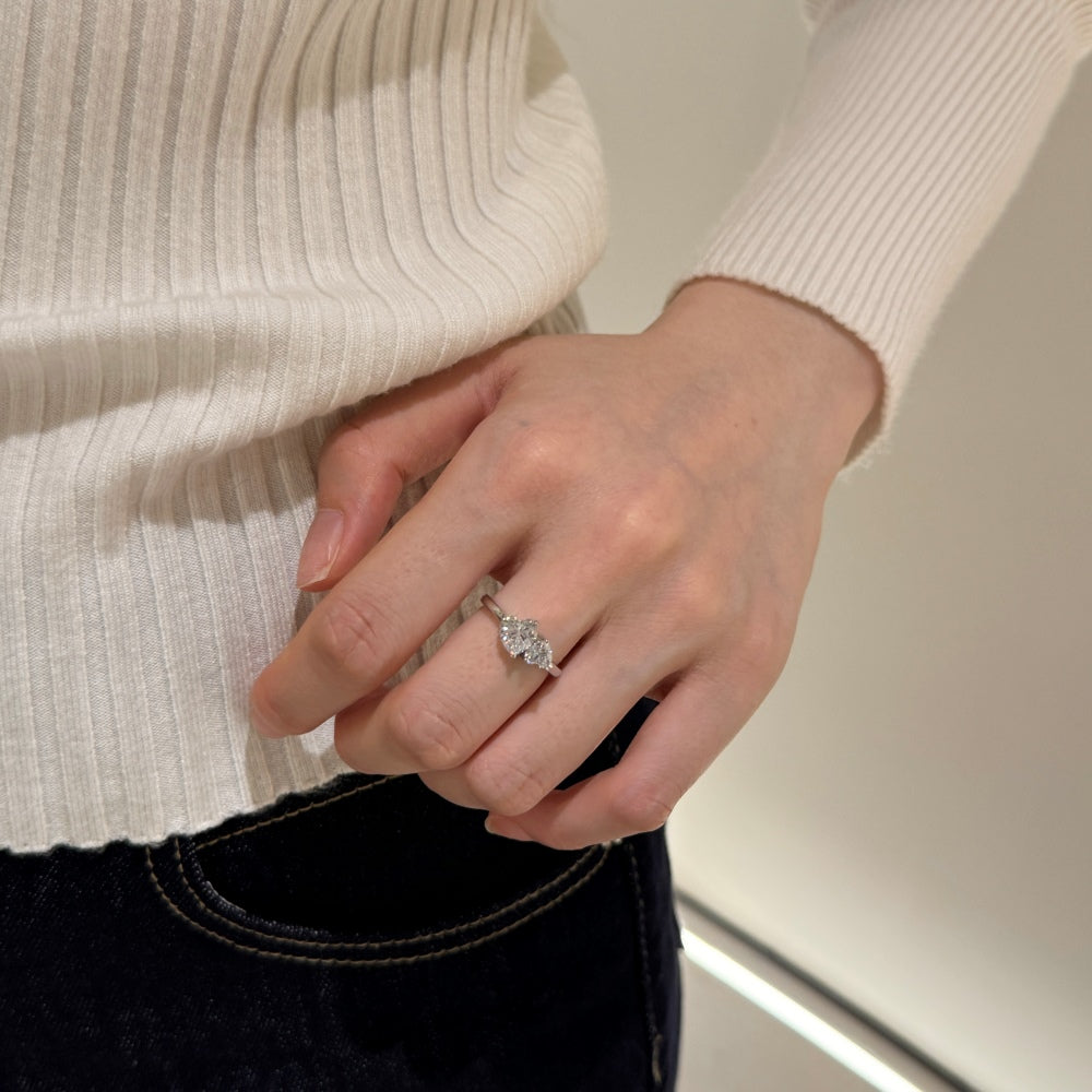 EVERLASTING Double Hearts Ring