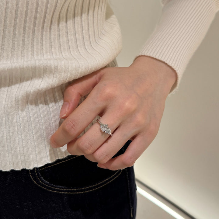 EVERLASTING Double Hearts Ring