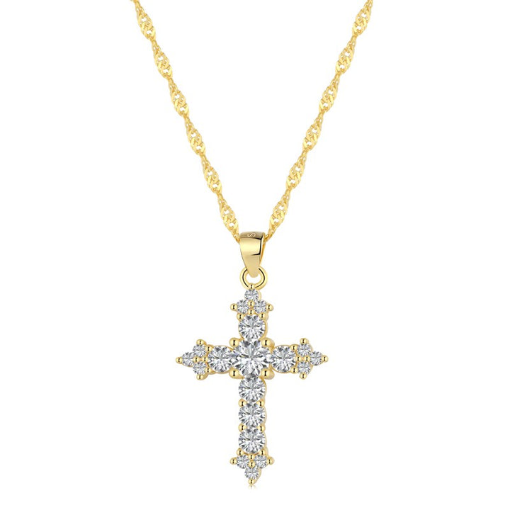 (GOLD) THE PROMISE Cross Necklace