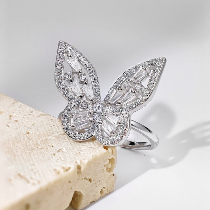 (SILVER) LUXURY BUTTERFLY Ring