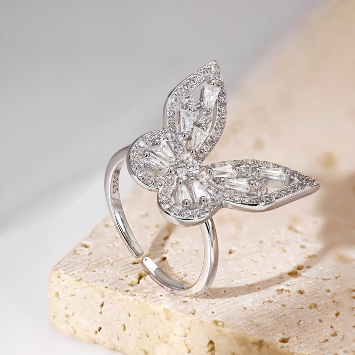 (SILVER) LUXURY BUTTERFLY Ring