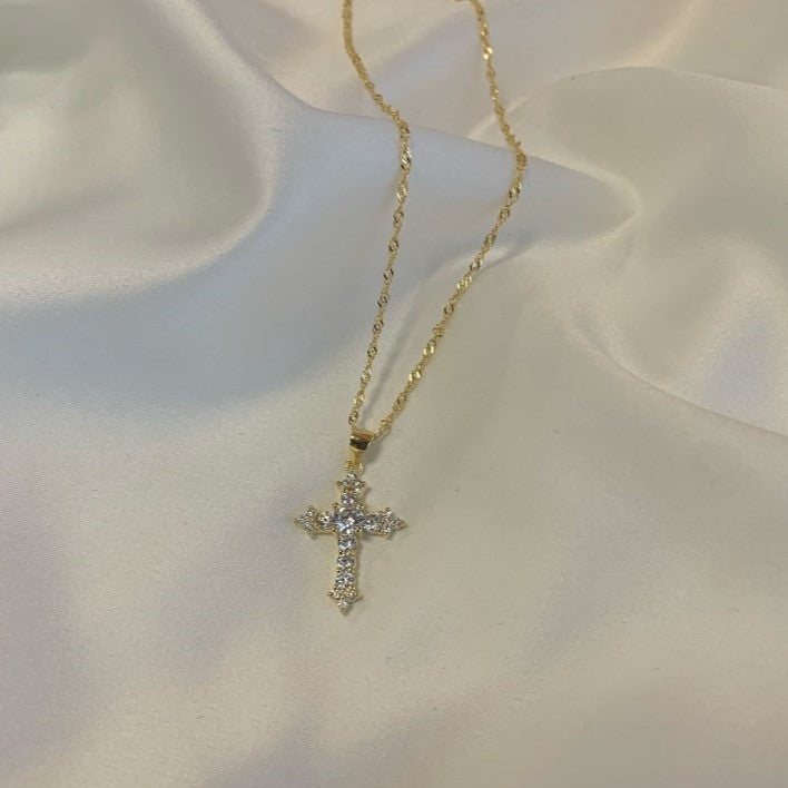 (GOLD) THE PROMISE Cross Necklace