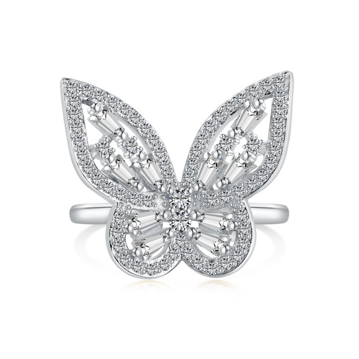 (SILVER) LUXURY BUTTERFLY Ring