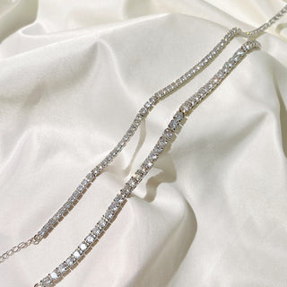 DIAMOND TENNIS Necklace S925 Sterling Silver