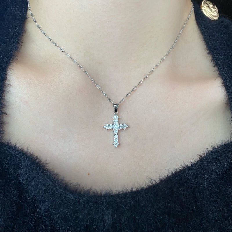 (SILVER) THE PROMISE Cross Necklace