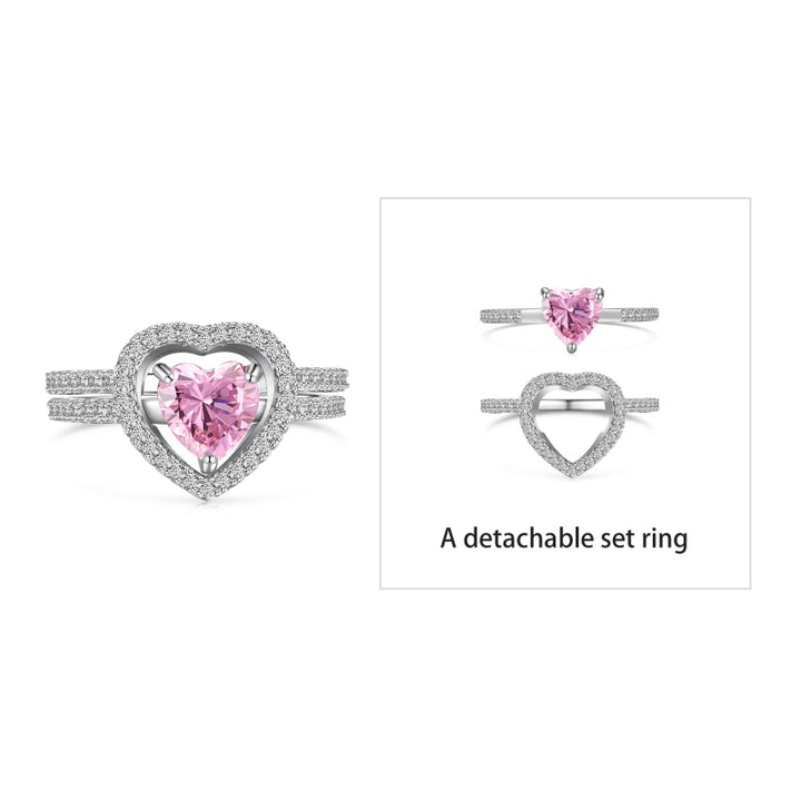 (PINK) MATCHING HEARTS Ring