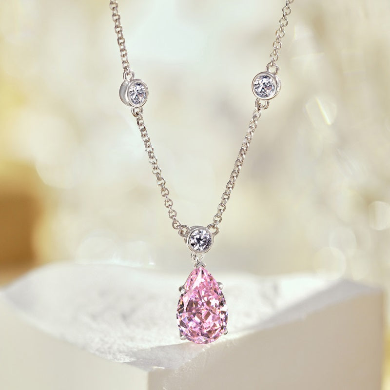 PINK TEAR-DROP Necklace