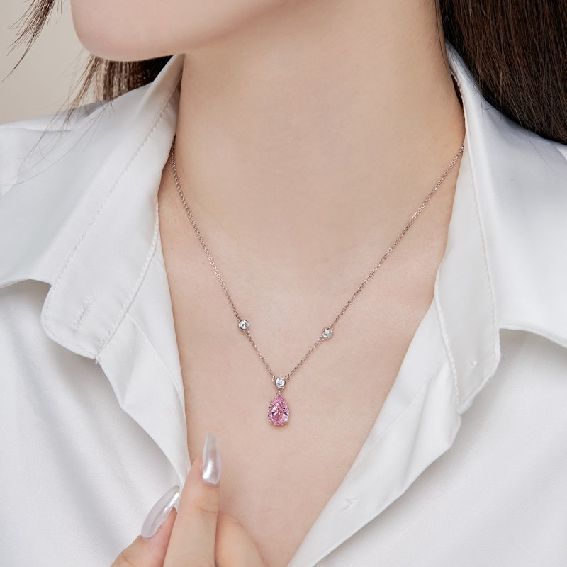 PINK TEAR-DROP Necklace