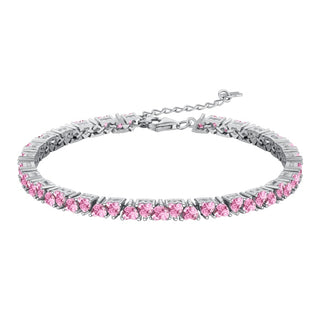 ENDLESS PINK HEARTS Bracelet S925 Sterling Silver