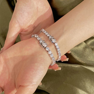 THE PERFECT TENNIS Diamond Bracelet S925 Sterling Silver