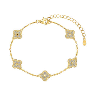 (GOLD) RICH CLOVER Bracelet 18k Gold-Plated