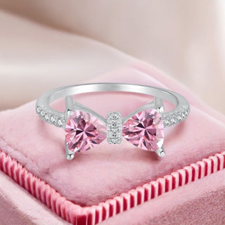 PINK BOW Ring S925 Sterling Silver