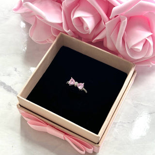PINK BOW Ring S925 Sterling Silver