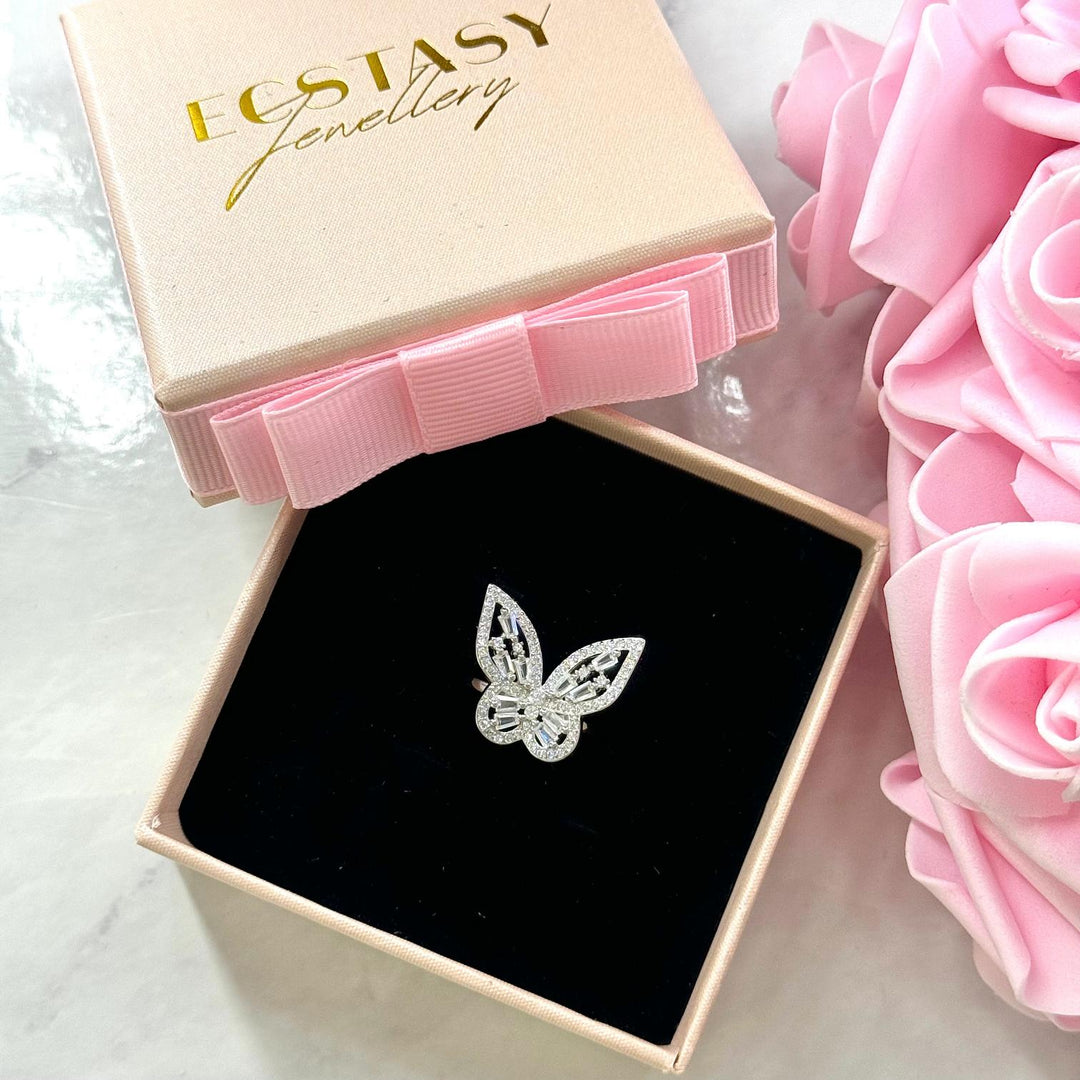 (SILVER) LUXURY BUTTERFLY Ring