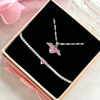 PINK CUPID Necklace S925 Sterling Silver