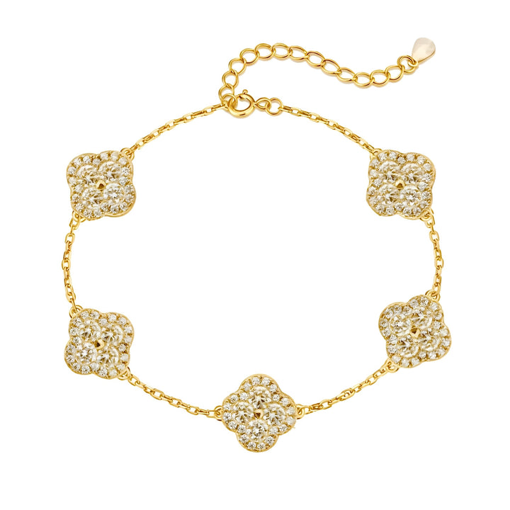 LUCKY Clovers Bracelet (Silver or Gold)