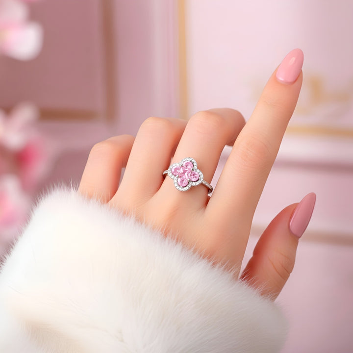 (PINK) EUPHORIA CLOVER Ring
