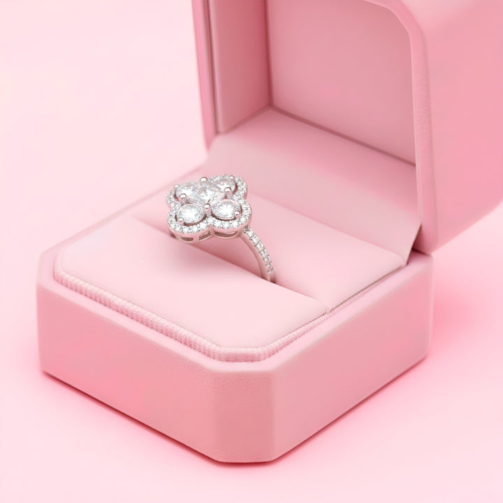 (WHITE) EUPHORIA CLOVER Ring