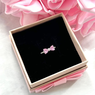 PINK BOW Ring S925 Sterling Silver