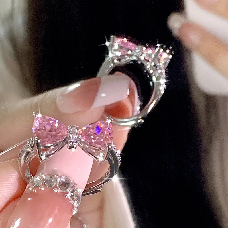 PINK BOW Ring