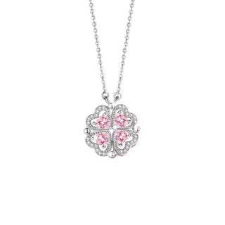 LUCKY LOVE CLOVER Necklace Sterling Silver